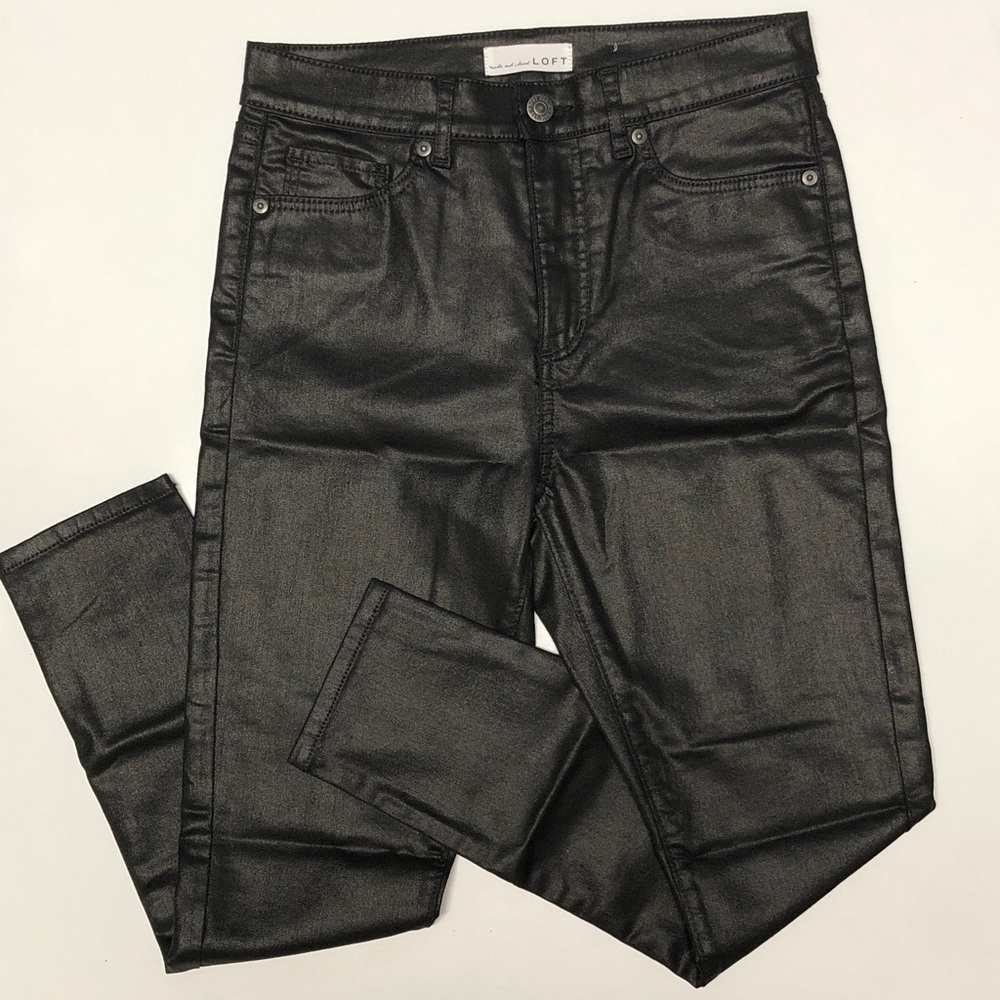 LOFT The skinny coated jeans size 2/26P